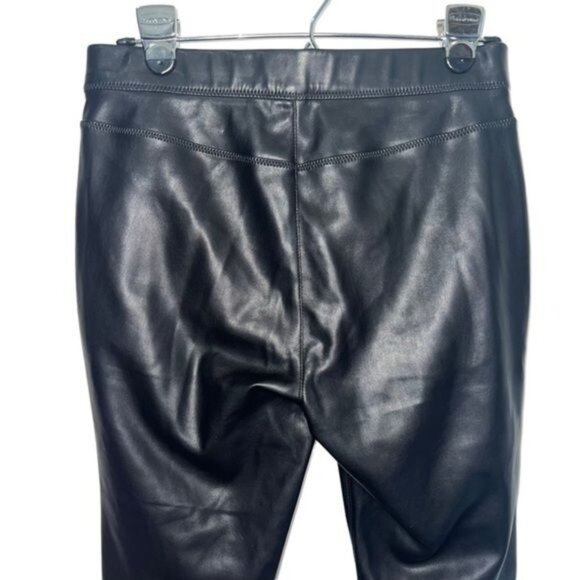 Free People for Urban Outfitters Black Faux Leather High-Waisted Skinny Pants 27 - Picture 5 of 12
